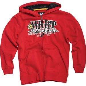   Youth Hart & Huntington Union Zip Up Hoodie   X Large/Red Automotive