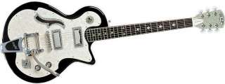 DiPinto Belvedere Deluxe Electric Guitar with Bigsby Black And White 