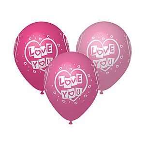  (12) Luv N Kisses Pink 11 Latex Balloons Health 