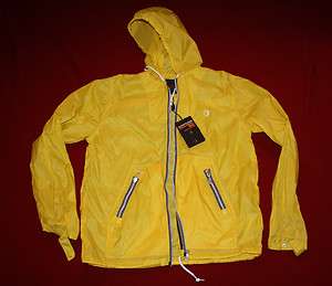 Mens Ben Sherman Rain Jacket Yellow size Medium NWT  