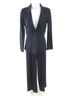 ARMANI JEANS Black Blazer Pants Suit Outfit Sz 6  