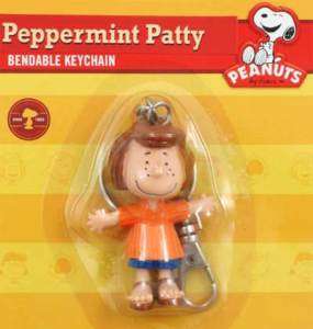 PEANUTS PEPPERMINT PATTY BENDABLE KEYCHAIN CUTE  