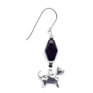 Sterling Silver Chihuahua Charm Earrings Dog Breed Jewelry 
