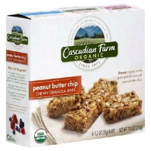 Cascadian Farm   Chewy Granola Bars   Peanut Butter Chip   6 bars 