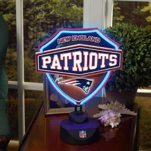  New England Patriots Neon Shield Table Lamp Sports 