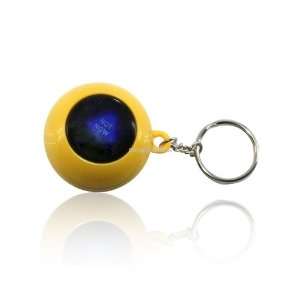  Mini Prophecy Ball Magic Answer Ball with Keychain Yellow 