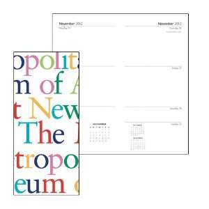   Metropolitan Museum of Art Logo Tall Pocket Calendar 2012 Multicolor