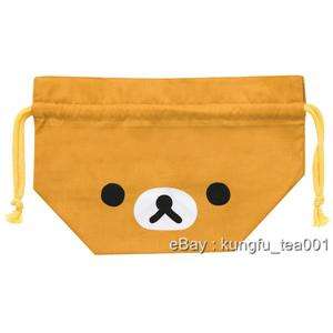 Rilakkuma Relax Bear Drawstring Lunch Bento Bag HandBag  