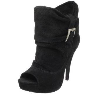   Simpson Womens Open Toe Astery Ankle Boot,Black Kid Suede,8.5 M US