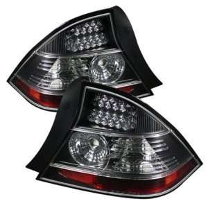  04 05 Honda Civic 2Dr Black LED Tail Lights Automotive