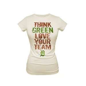  Detroit Tigers Womens Short Sleeve Organic Jersey Crew by 