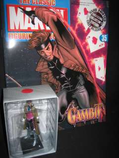   Marvel Figurine Collection Gambit Lead Figure 2007 Hand Painted