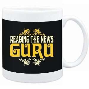    Mug Black  Reading The News GURU  Hobbies