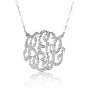 Personalized Initials Pendant (Order Your Initials)  Sterling Silver