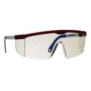  Safety Glass Radians Shark Red White Blue Clear Lens