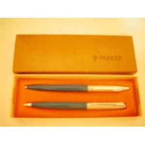 Parker Jotter Pardner Set    Pen and Pencil Set    Bright Blue    NEW 