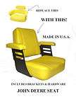 John Deere Tractor Seat with Brackets Hardware 1 ea items in Eritin 