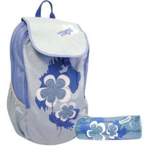   BLUE Spring Flower Backpack with Bonus Pencil Case in Blue Toys