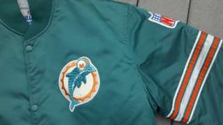 Vintage Dolphins Starter Satin Jacket Size Large Excellent Condition 