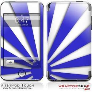   Touch 2G & 3G Skin and Screen Protector Kit   Rising Sun Japanese Blue