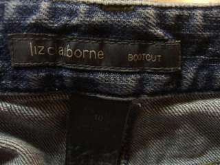 LIZ CLAIBORNE Boot Cut Jeans Petite 10 P 10P PM M Medium Short  