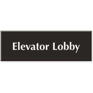  Elevator Lobby Outdoor Engraved Sign, 12 x 4 Office 
