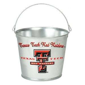  Texas Tech Red Raiders Bucket 5 Quart Galvanized Pail 