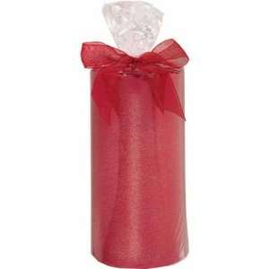  Red Glitter Pillar Candle Toys & Games