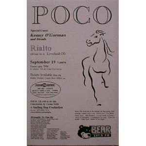 Poco Denver Colorado 1998 Concert Poster MINT