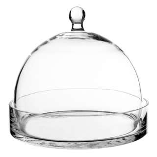 Glass Cloche Bell   7 Glass Plant Terrarium with Cover & Tray  