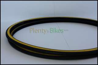 Two Bike Bicycle Fixie 700x25c Road Tires Yellow Wall  