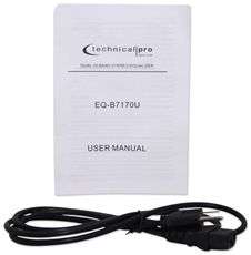 Technical Pro EQ B7170U Dual 10 Band DJ Equalizer with USB & SD Inputs 