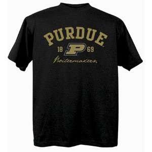  Purdue Boilermakers NCAA Black Short Sleeve T Shirt Medium 