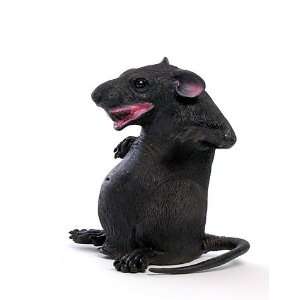 Sitting Latex Rat Decoration 