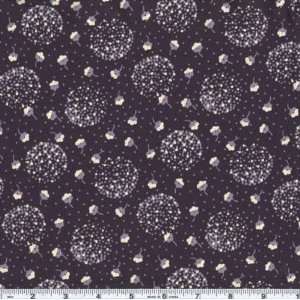  45 Wide The Helena II Collection Cotton Bolls Navy 
