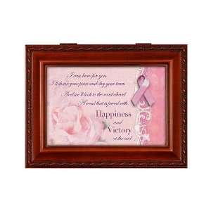 Breast Cancer Pink Ribbon Awareness Music Box Plays 