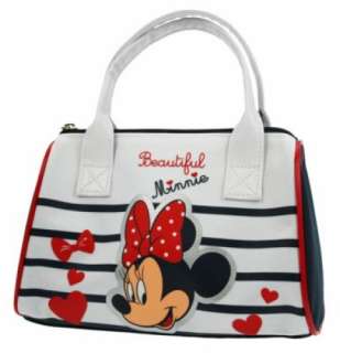 Disney Minnie Mouse Stripe School Hand Bag Brand New Gift 