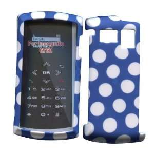  White Polkadots on Blue Sanyo Incognito SCP 6760 Boost Mobile 