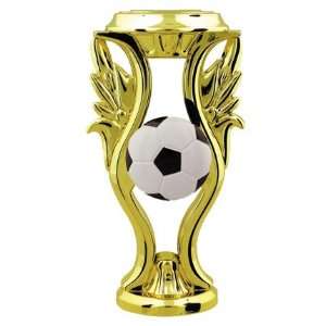   Gold W/Color Soccer Trophy ball Riser Trophy