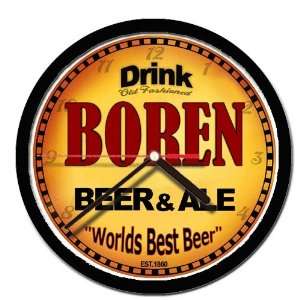  BOREN beer and ale cerveza wall clock 