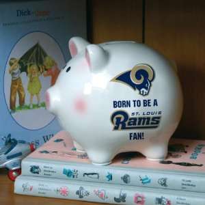  Born to Be St. Louis Rams Fan Piggy Bank Sports 