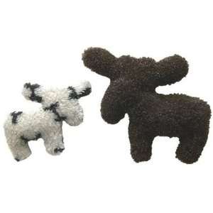 West Paw Design Madison Moose Squeak Toy for Dogs   Chocolate   Large 