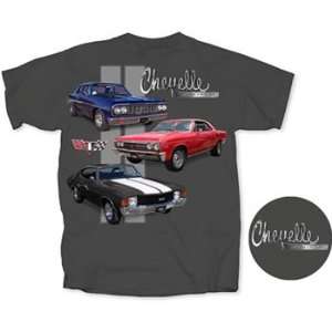  Chevy Chevelle Charcoal Grey Tee Xl Cvch3 Sports 