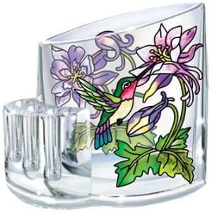  Amia Hand Painted Acrylic Pen Holder Featuring a 