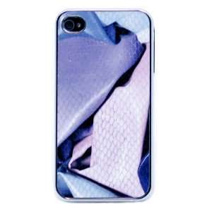 Purple Accents Chrome Bling Hard Luxury Case Cover for Apple iPhone 4G 