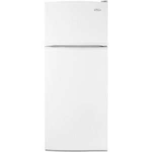   Automatic Ice Maker and Contoured Door Styling White Appliances
