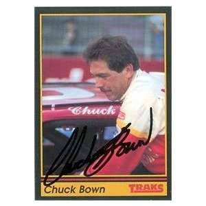  Chuck Bown autographed Trading Card (Auto Racing) 1991 