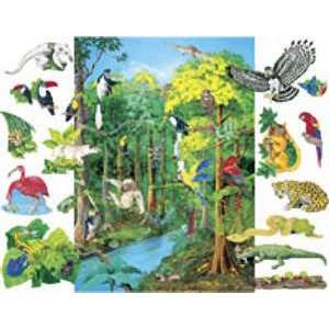  Rainforest Animals Flannelboard Figures w/Unmounted 