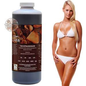 Medium Tanning 8% DHA Solution Airbrush Spray TAN EXTRAORDINAIRE 32 oz 