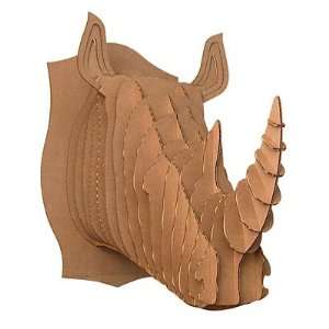  Cardboard Safari Rhino Trophy